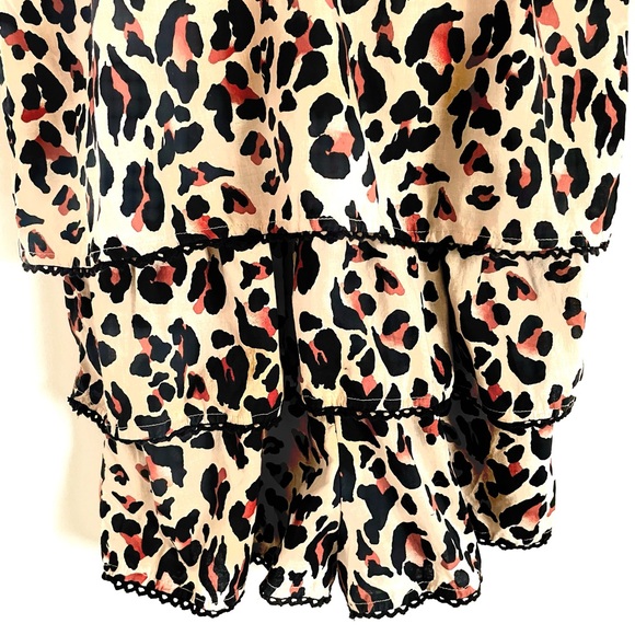 Urban Outfitters Kendal Leopard Print Tiered Romper Size M EUC - Picture 9 of 12